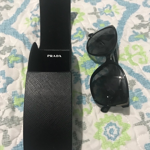Prada sunglasses w gold accent